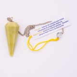 Péndulo de cuarzo grande jaspe limón